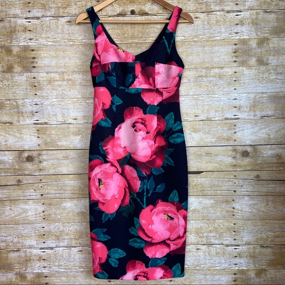 Trina Turk Sweetheart Floral Print Sheath Dress - Picture 2 of 9
